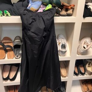 White House Black Market Black Strapless Sundress